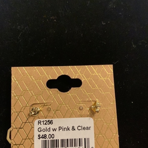 Gold Tone Crystal Earrings & Bracelet Set - Picture 5 of 5